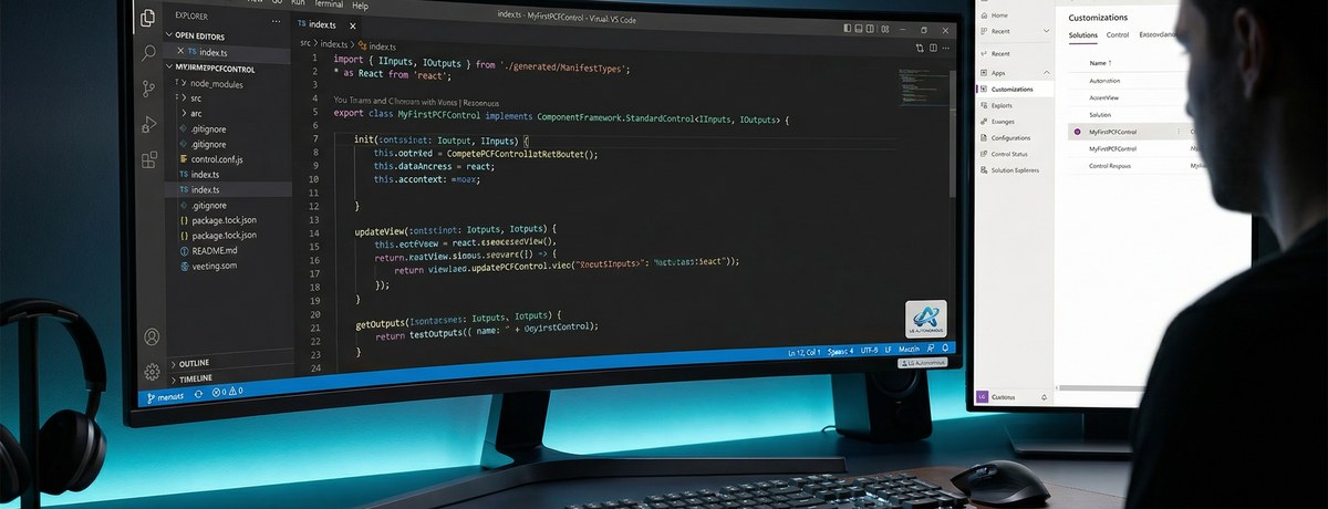 PCF Control development setup in VS Code with TypeScript